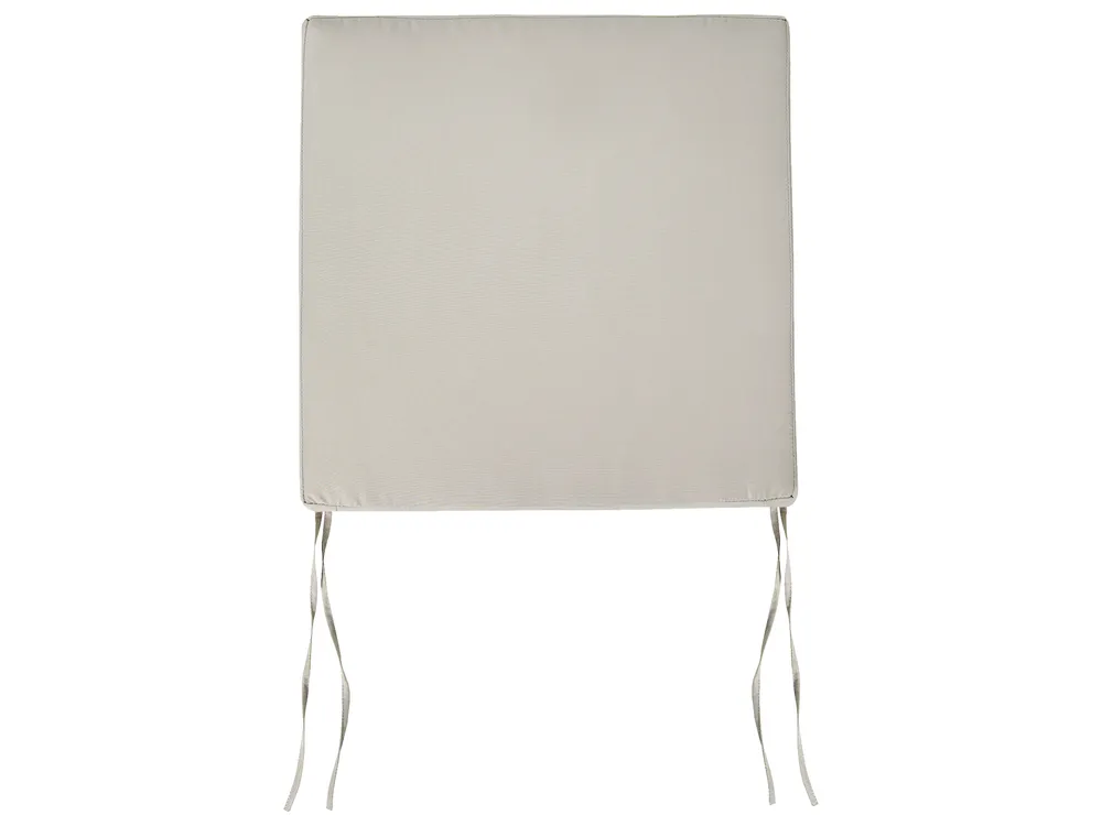 Set of 8 Garden Chair Cushions SASSARI PREMIUM 46 x 46 cm Taupe_990939