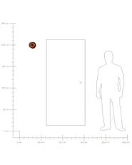 Set of 2 Outdoor Wall Lights XALLAS Brown_1105986