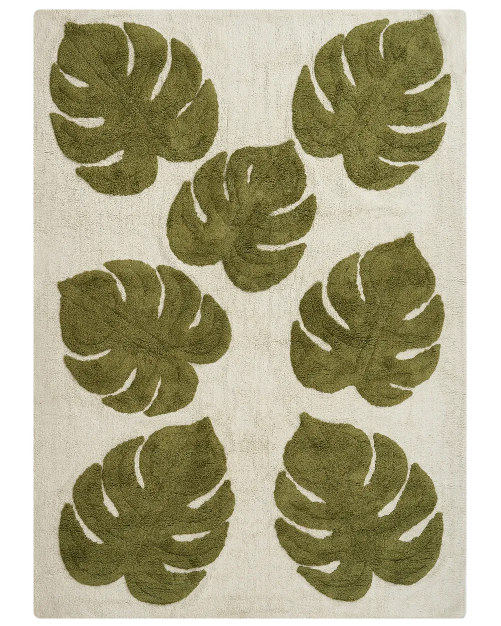 Kids Rug BOTANIST Beige 140 x 200 cm Cotton