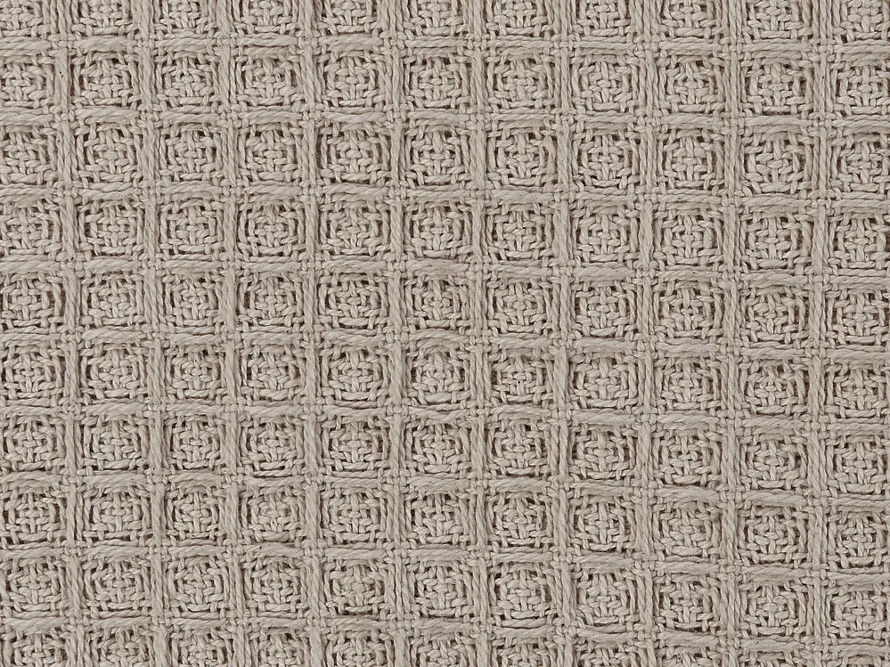 Bedspread CHAGYL Cotton 150 x 200 cm Taupe_917939