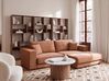 Corner Sofa 3 Seater LOFOTEN Fabric Light Red Left Hand