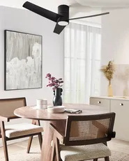 Ceiling Fan with Light CANETE with Remote LED Black_988613
