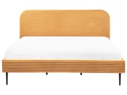 Bed Corduroy FLAYAT 180 x 200 cm (EU Super King) Orange_967981
