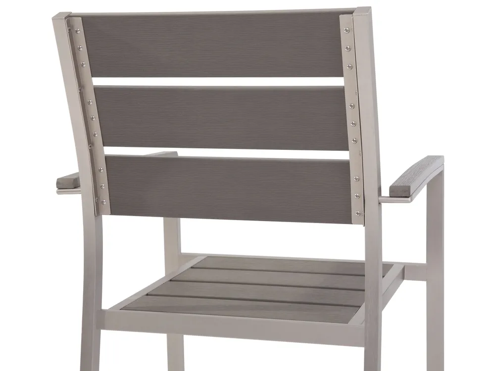 Garden Dining Set 6 Seater VERNIO Grey_47347