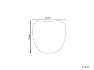 Väggdekoration Ansikte KATSINA Mangoträ 22 cm Röd_1038591