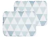 Set med 2 dynor för trädgårdsstol FIJI 29 x 38 cm Blå