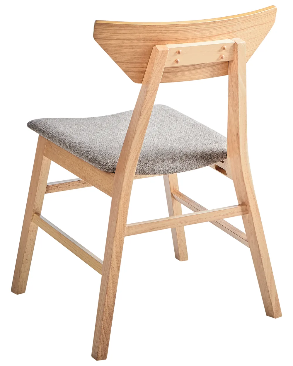 Set med 2 matstolar HOPKINS Trä Ljusbrun_975796