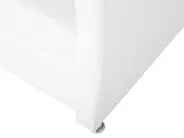 Ottoman Bed METZ Faux Leather White 90 x 200 cm (EU Single)_799463