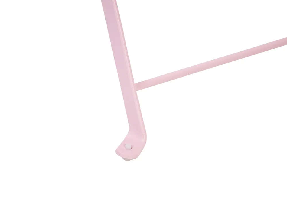 Bistro Set Folding FIORI Metal Pastel Pink_797477
