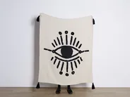 Blanket SEDIO Cotton 125 x 150 cm White_908413