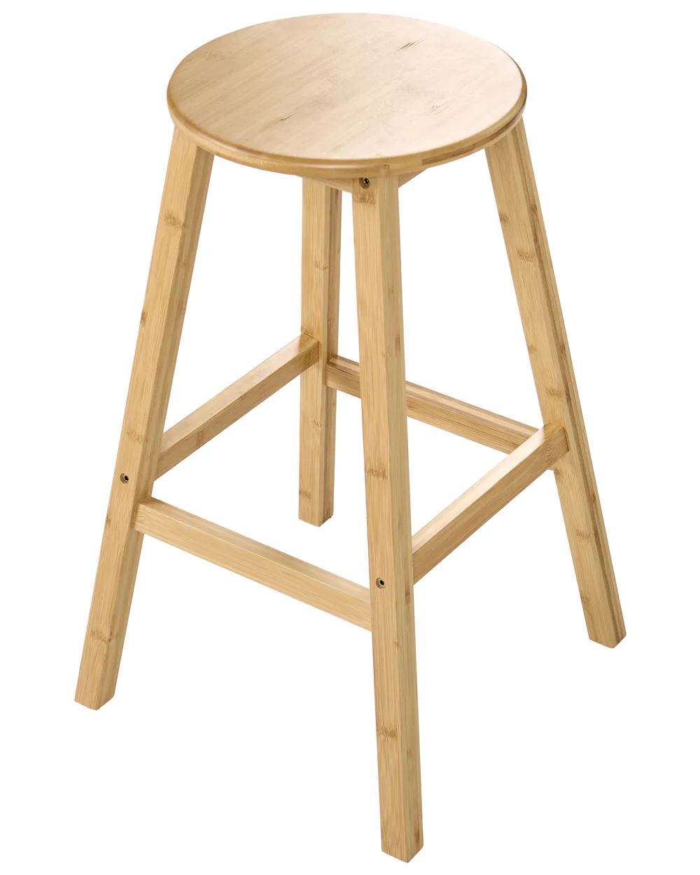 Set of 2 Bar Stools ANCELLE Bamboo Light Brown_1048717