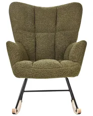 Rocking Chair OULU Boucle Dark Green_914742