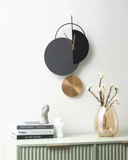 Wall Clock NENDAZ 32 cm Metal Grey_941045