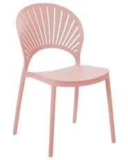 Set of 4 Garden Chairs OSTIA Pastel Pink_825364