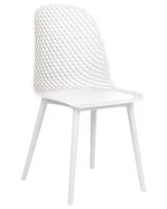 Set med 4 matstolar EMORY Vit_876545