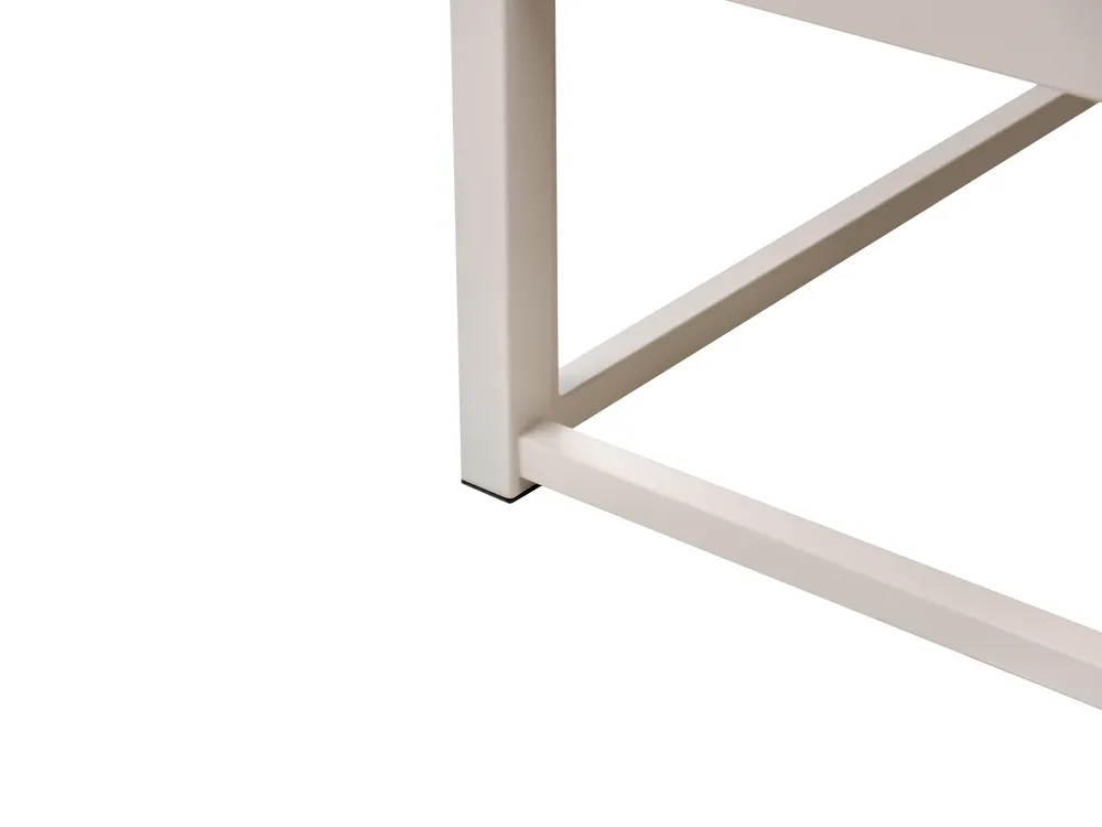Bed without Headboard Metal VIRY 160 x 200 cm (EU King Size) Light Beige_1073049