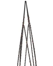 Joulukoristesetti 2 kpl LED-valo NEIDEN 52/38 cm Joulukuusi Hopea_812541