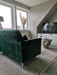 Soffa 2-sits FENES Sammet Mörkgrön_818970