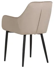 Set of 2 Dining Chairs WELLSTON Velvet Taupe_901837