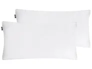 Tyynysetti 2 kpl FELDBERG Korkea 40 x 80 cm Ankanhöyhenet ja -untuva Valkoinen_1020352