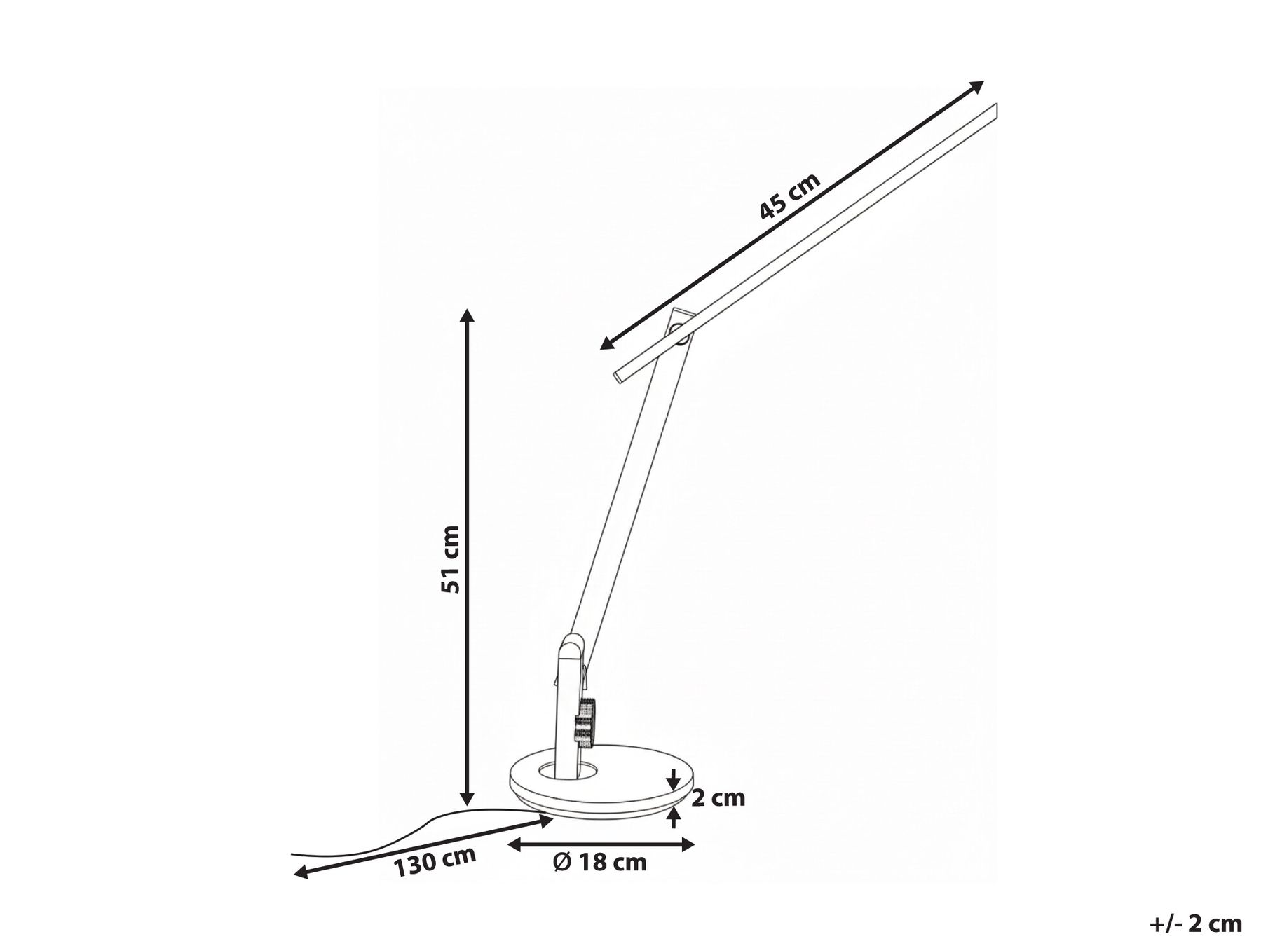 LED Desk Lamp CETUS with Dimmer Silver_1018727