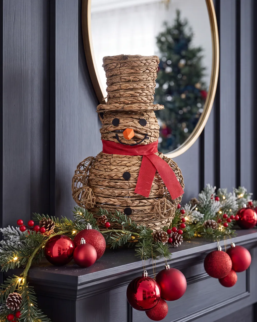Christmas Decoration LED OLAFSVIK 52 cm Snowman Natural_1144496