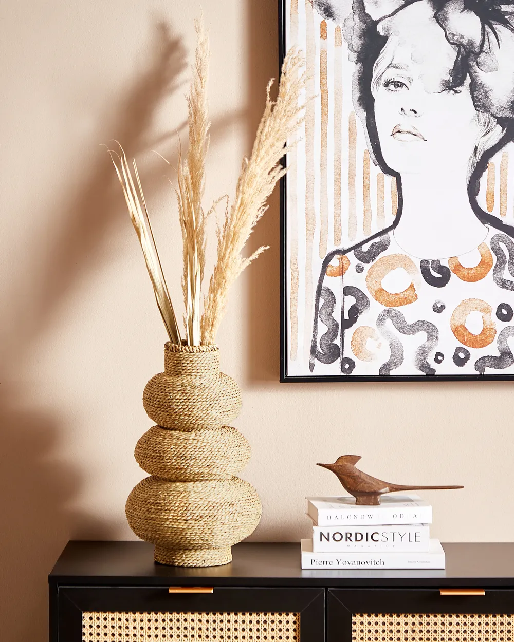 Decorative Vase MARANG 41 cm Seagrass Natural