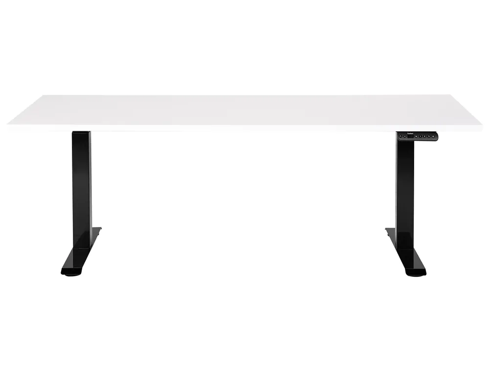 Työpöytä sähkösäädettävä DESTINES 180 cm 80 cm Valkoinen/musta_899531