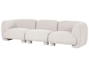 Modular Sofa 3 Seater MJALBI Boucle Off-White_1075140