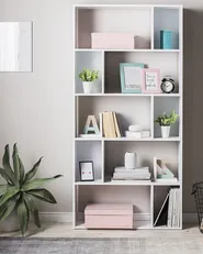 5 Tier Bookcase ORILLA 174 cm White_708064
