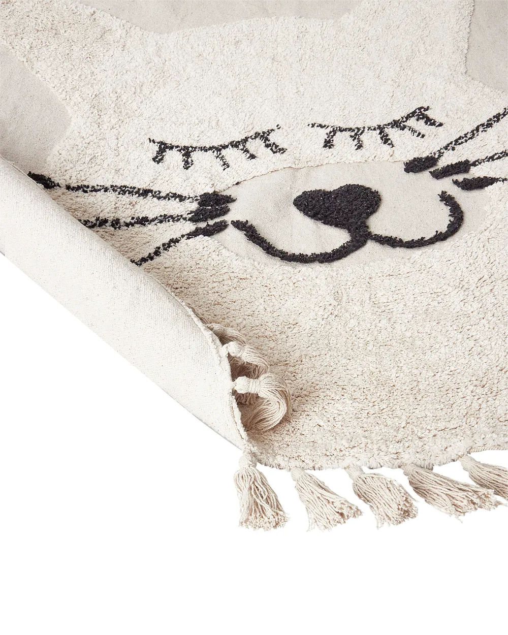 Barnmatta ETSERI Beige ø 120 cm Bomull_906785