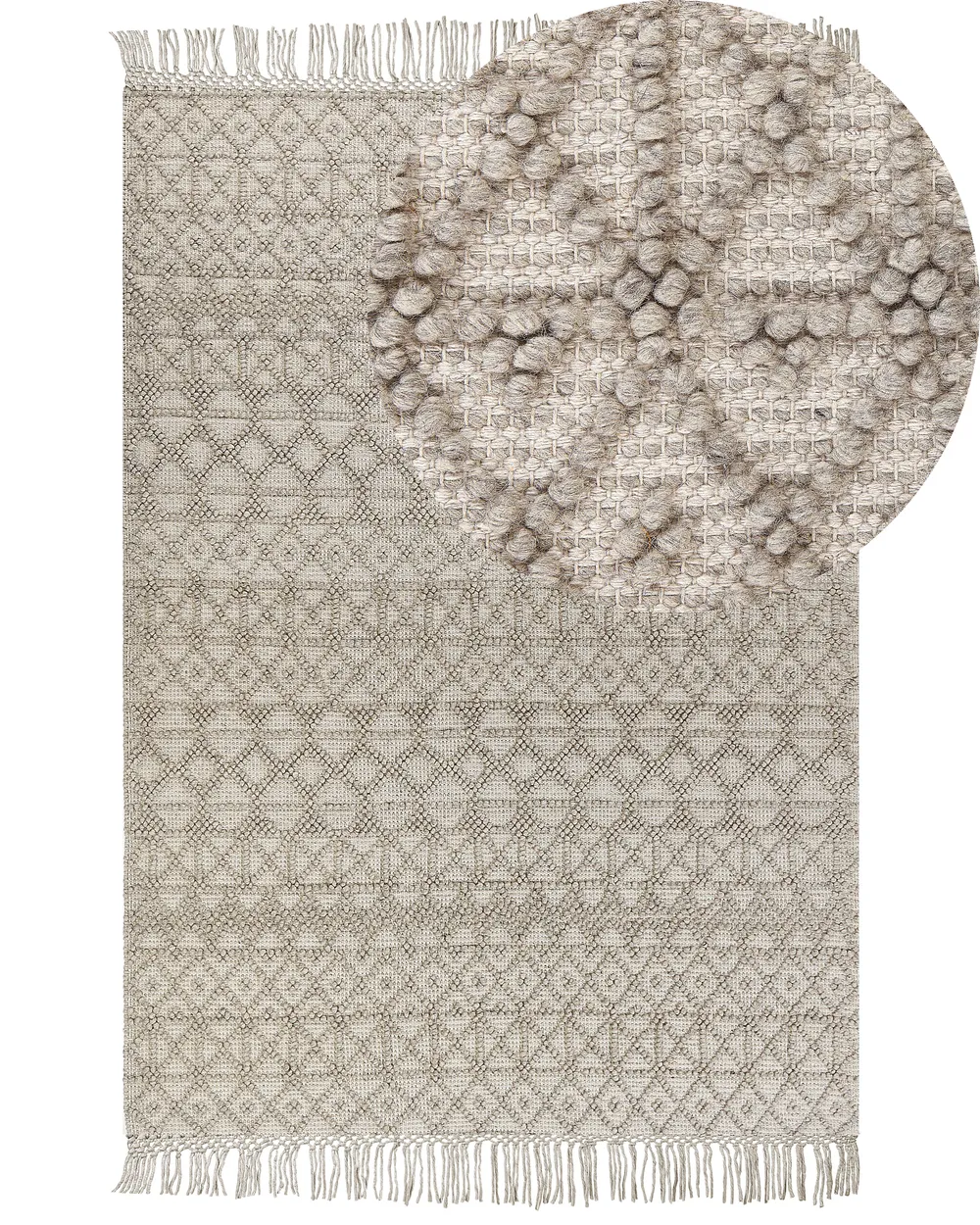 Rug ALUCRA Beige 160 x 230 cm Wool