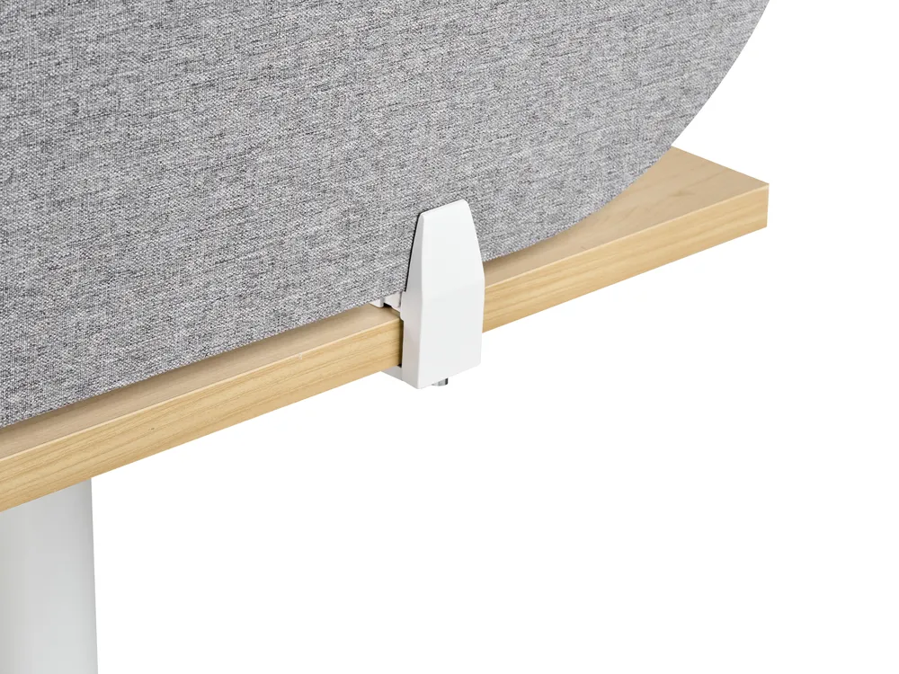 Desk Screen SPARKY 180 x 40 cm Light Grey_1015312