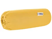Fitted Sheet JANBU 140 x 200 cm Cotton Mustard_845287
