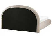 Ottoman Bed GRASSE Fabric Taupe 160 x 200 cm (EU King Size)_1056327