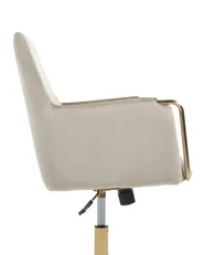 Skrivbordsstol ALTONA Sammet Beige_1131978