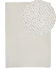 Matta ERZIN Off-White 140 x 200 cm Ull_802972