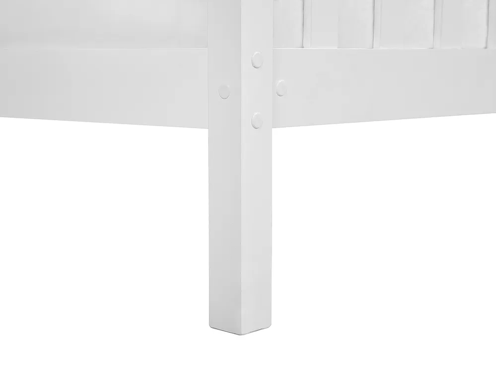 Bed Pine Wood GIVERNY 180 x 200 cm (EU Super King) White_752703
