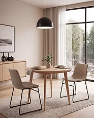 Ruokatuolisetti 2 kpl BATAVIA Kangas Beige_1151302