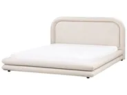 Waterbed Faux Linen LAVARDENS 180 x 200 cm (EU Super King) Light Beige_971127