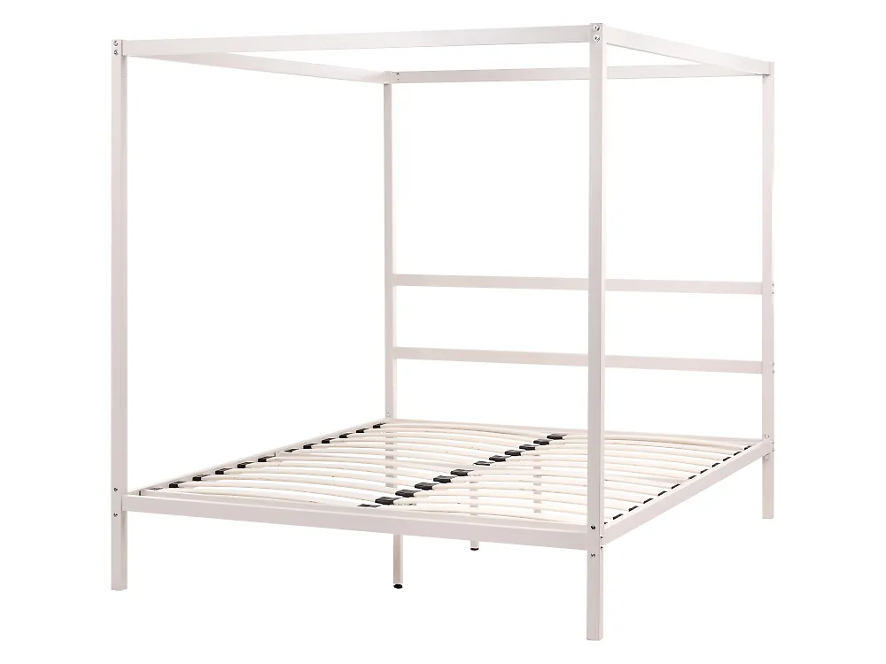 Pylvässänky Metalli LESTARDS 160 x 200 cm Vaaleanbeige_1165344