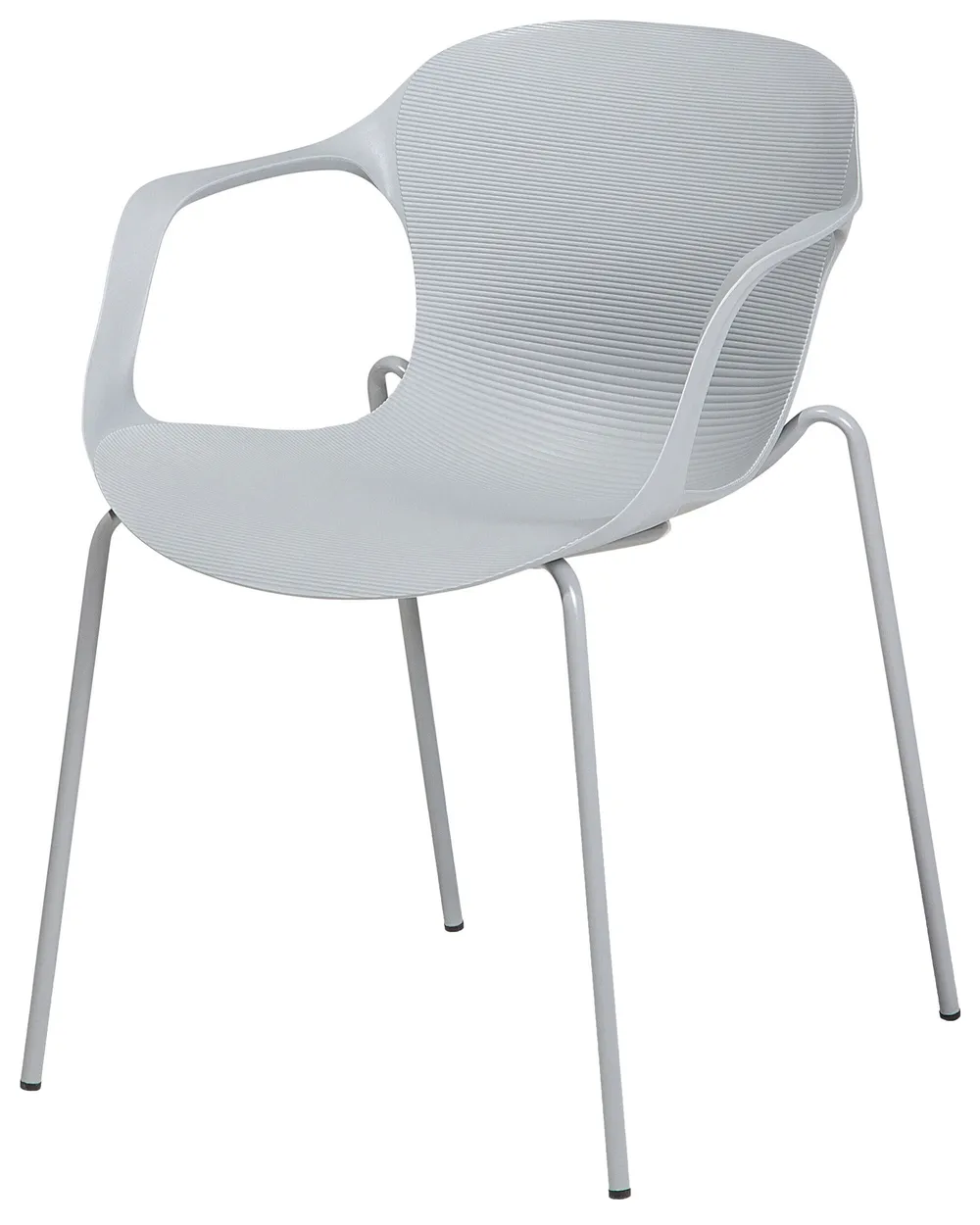 Set of 2 Dining Chairs ELBERT Light Grey_684996