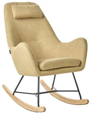 Rocking Chair ARRIE Fabric Yellow_745342