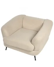Fåtölj KJAER Bouclé Ljusbeige_1006738