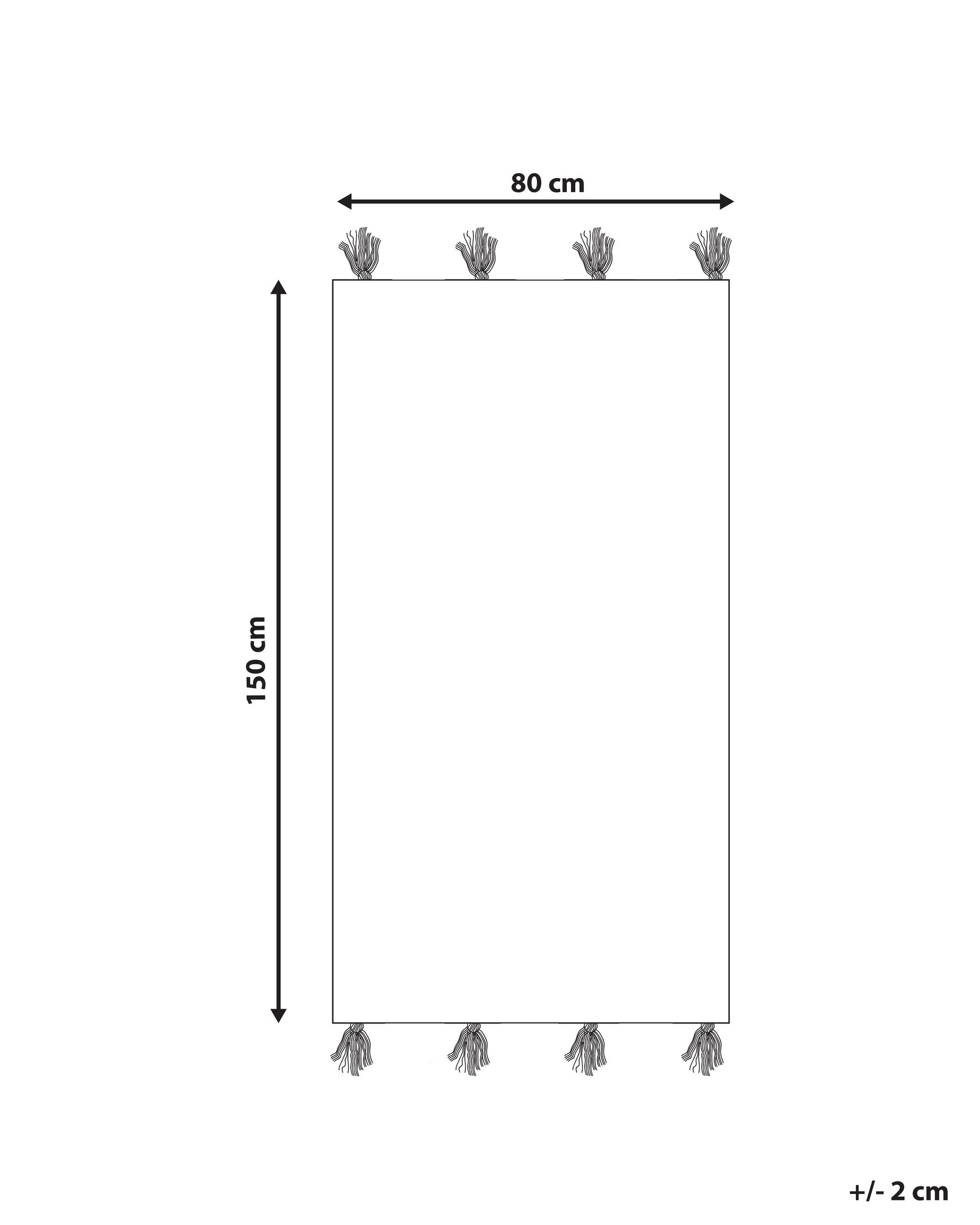 Matto TUZLA Ruskea 80 x 150 cm Puuvilla_747682
