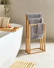 Towel Stand TUPELO Bamboo Light Brown_927257