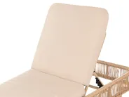Solseng med pute OSINI PE-rotting Beige_863887