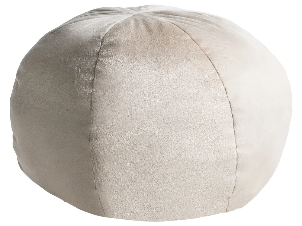 Set of 2 Decorative Cushions SALVIA 33 x 33 cm Velvet Off-White Solid_1042323