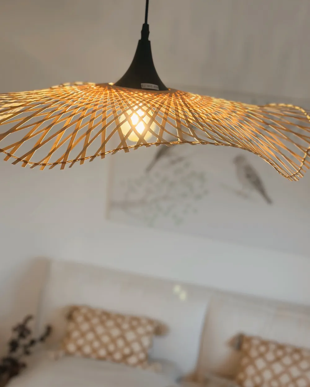 Pendant Lamp FLOYD Bamboo Wood Light Brown_969613