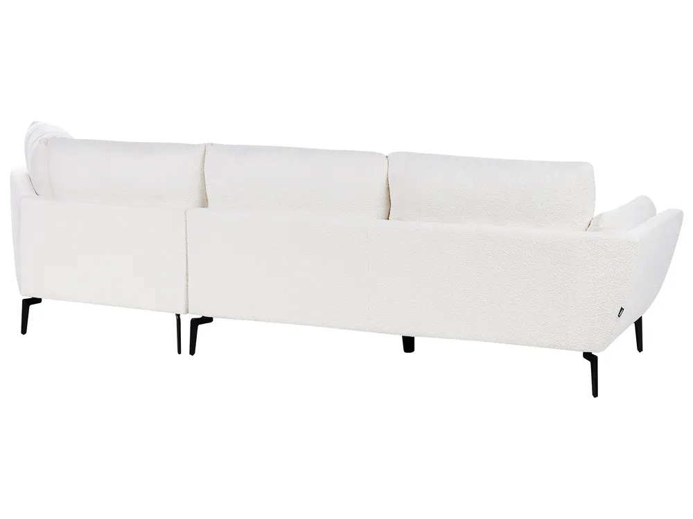 Sofa 3 Seater KANSSELI Boucle White_951106